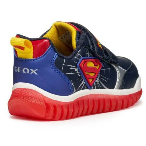 Pantofi copii baieti Superman cu LED Geox, Albastru – B565ZB_000BC_C4226