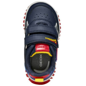 Pantofi copii baieti Superman cu LED Geox, Albastru – B565ZB_000BC_C4226