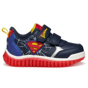 Pantofi copii baieti Superman cu LED Geox, Albastru – B565ZB_000BC_C4226