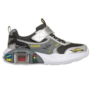 Pantofi copii baieti Skechers Garage, Argintiu – 402150-SLBK