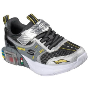 Pantofi copii baieti Skechers Garage, Argintiu – 402150-SLBK