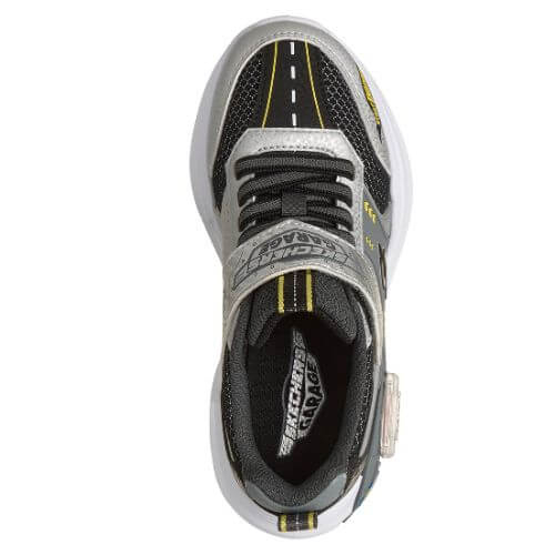 Pantofi copii baieti Skechers Garage, Argintiu – 402150-SLBK