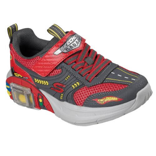 Pantofi copii baieti Skechers Garage, Rosu – 402150-RDCC