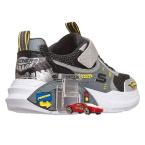 Pantofi copii baieti Skechers Garage, Argintiu – 402150-SLBK