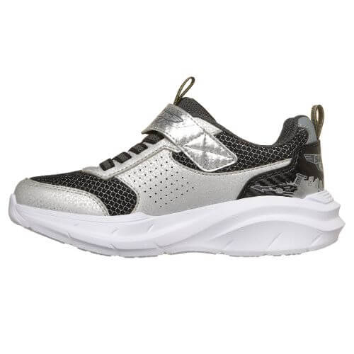 Pantofi copii baieti Skechers Garage, Argintiu – 402150-SLBK