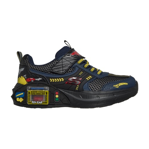 Pantofi copii baieti Skechers Garage, Negru/Albastru Inchis – 402150-BKNV