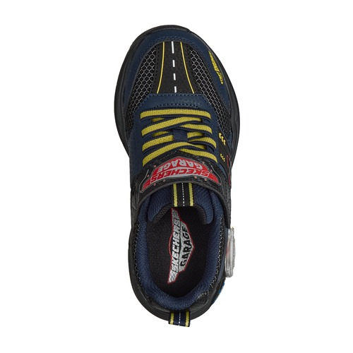 Pantofi copii baieti Skechers Garage, Negru/Albastru Inchis – 402150-BKNV