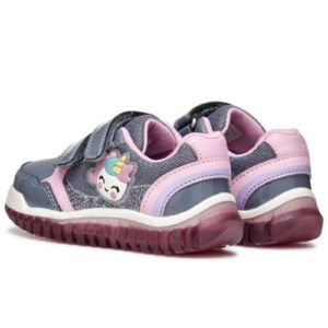Pantofi copii fete Unicorn cu LED Geox, Gri – B5661A_002AS_C1006