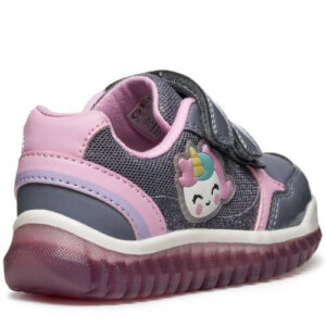 Pantofi copii fete Unicorn cu LED Geox, Gri – B5661A_002AS_C1006