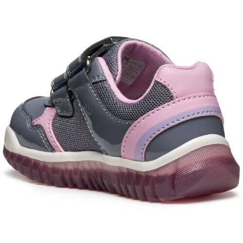 Pantofi copii fete Unicorn cu LED Geox, Gri – B5661A_002AS_C1006
