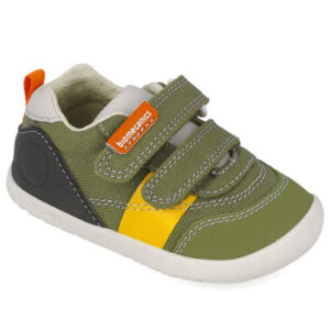 Pantofi copii baieti calapod lat din textil Biomecanics, Verde – 252197-B801