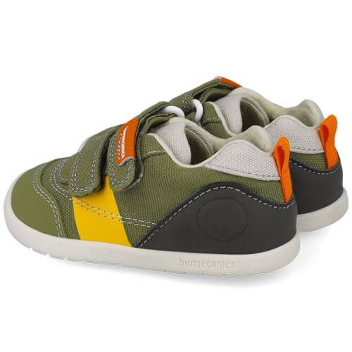 Pantofi copii baieti calapod lat din textil Biomecanics, Verde – 252197-B801