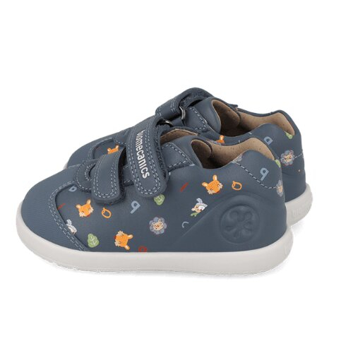 Pantofi copii din piele, Albastru, Biomecanics – 261154-A556