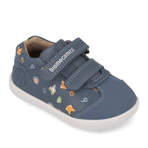 Pantofi copii din piele, Albastru, Biomecanics – 261154-A556
