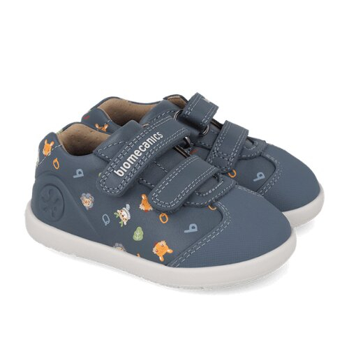 Pantofi copii din piele, Albastru, Biomecanics – 261154-A556