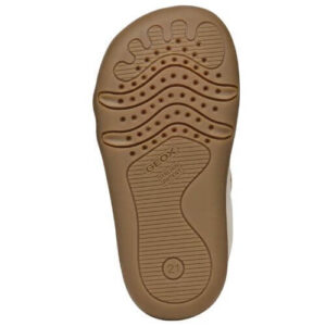 Pantofi copii fete Barefoot din piele Geox, Crem – B4663A_00085_C1058
