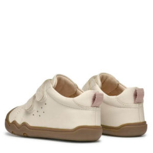 Pantofi copii fete Barefoot din piele Geox, Crem – B4663A_00085_C1058