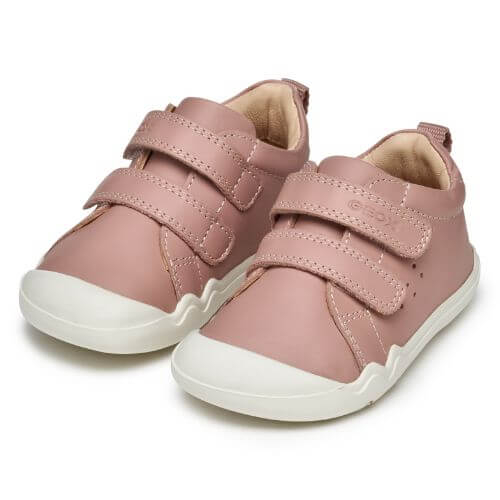 Pantofi copii fete Barefoot din piele Geox, Roz – B4663A-00085-C8011