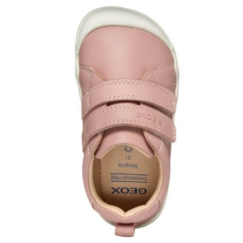 Pantofi copii fete Barefoot din piele Geox, Roz – B4663A-00085-C8011