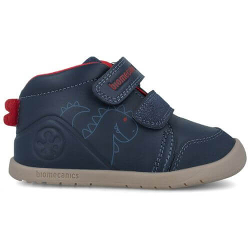 Pantofi copii baieti calapod lat din piele Biomecanics, Albastru – 251162-A183