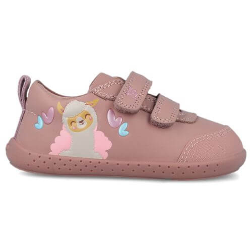 Pantofi copii fete calapod lat din piele Garvalin, Roz – 251305-A159