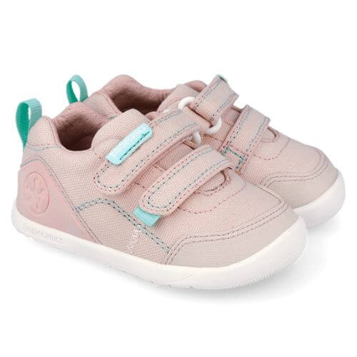 Pantofi copii fete calapod lat din textil Biomecanics, Roz – 262190-E032