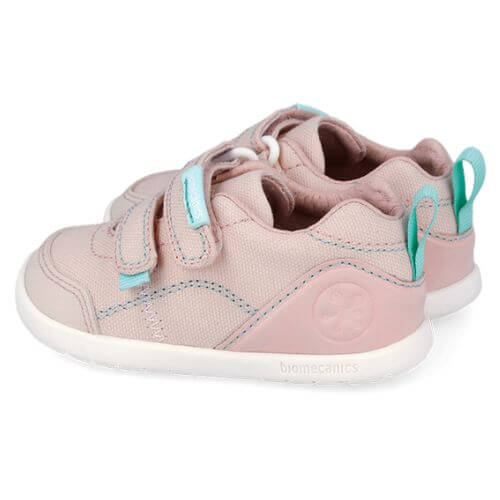 Pantofi copii fete calapod lat din textil Biomecanics, Roz – 262190-E032