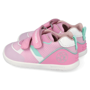 Pantofi copii fete calapod lat din textil Biomecanics, Roz – 262159-C032