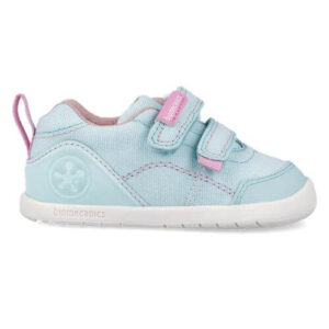 Pantofi copii fete calapod lat din textil Biomecanics, Albastru – 262190-D622