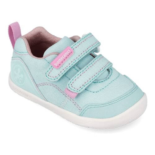 Pantofi copii fete calapod lat din textil Biomecanics, Albastru – 262190-D622