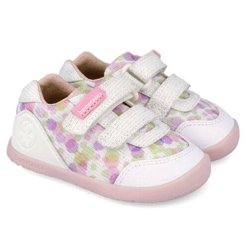 Pantofi copii fete calapod lat din textil Biomecanics, Alb – 262192-B050 Pantofi copii fete calapod lat din textil Biomecanics, Alb – 262192-B050