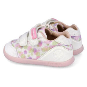 Pantofi copii fete calapod lat din textil Biomecanics, Alb – 262192-B050