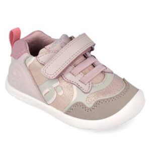 Pantofi copii fete calapod lat din textil Biomecanics, Roz – 262158-D779