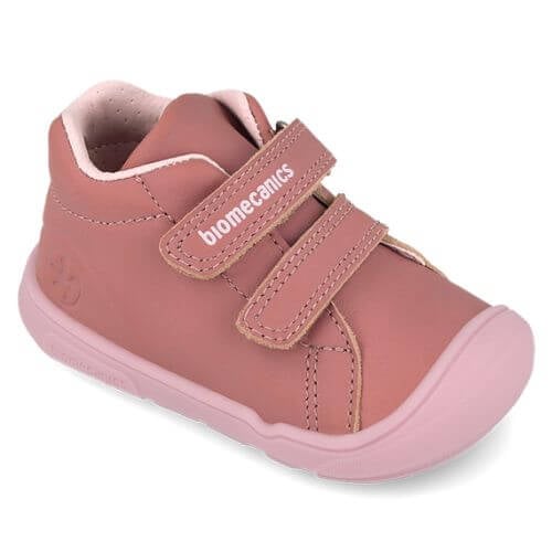 Pantofi copii fete cu calapod lat din piele Biomecanics, Roz – 261140-G847