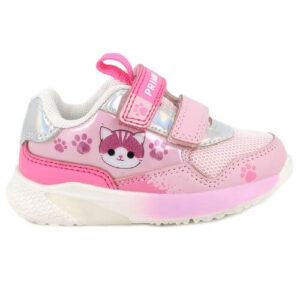 Pantofi copii fete cu LED din textil Primigi, Roz – 1454000