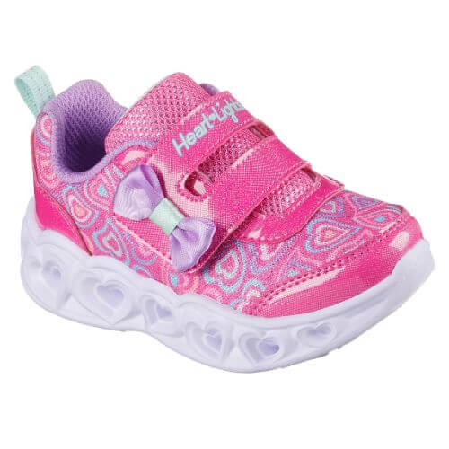 Pantofi copii fete cu LED din textil Skechers, Mov – 303258 Pantofi copii fete cu LED din textil Skechers, Mov – 303258