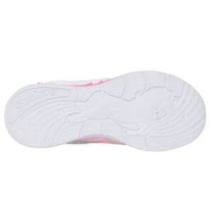 Pantofi copii fete cu LED din textil Skechers, Roz – 302298-PKMT