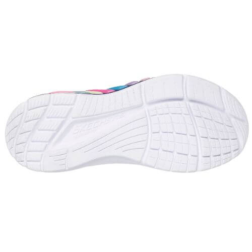 Pantofi copii fete cu LED din textil Skechers, Mov – 303722