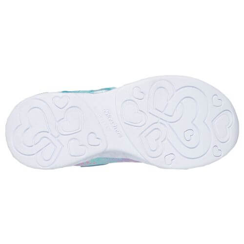 Pantofi copii fete cu LED din textil Skechers, Mov – 303261-LVMT