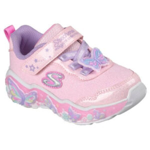 Pantofi copii fete din textil Skechers, Roz – 303066-LPMT