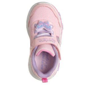 Pantofi copii fete din textil Skechers, Roz – 303066-LPMT
