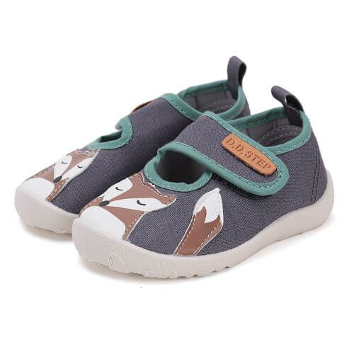 Pantofi copii baieti de interior din textil DD Step, Gri – C086-51716 Pantofi copii baieti de interior din textil DD Step, Gri – C086-51716