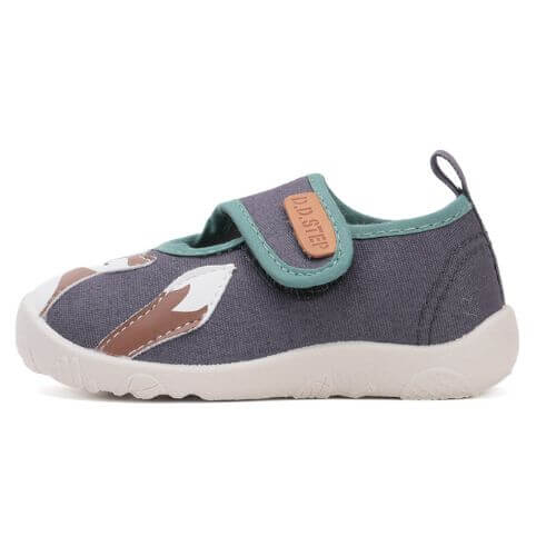 Pantofi copii baieti de interior din textil DD Step, Gri – C086-51716