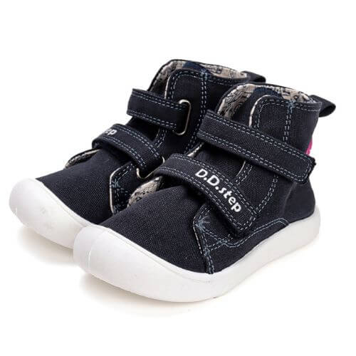 Pantofi copii fete din canvas DD Step, Albastru – C100-52503A
