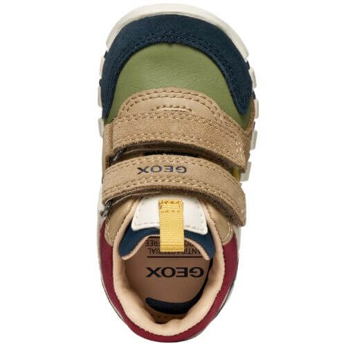 Pantofi copii baieti din piele naturala Geox, Verde – B3555D_05422_CF4E3