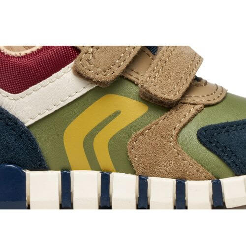 Pantofi copii baieti din piele naturala Geox, Verde – B3555D_05422_CF4E3