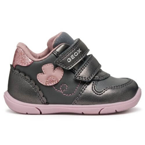 Pantofi copii fete din material sintetic Geox, Gri – B566DC_0NFBC_C1325