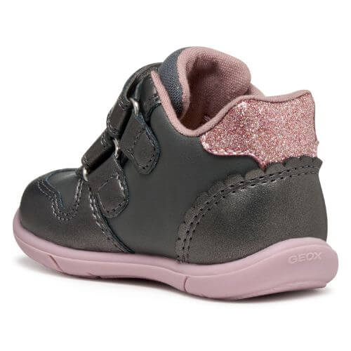 Pantofi copii fete din material sintetic Geox, Gri – B566DC_0NFBC_C1325