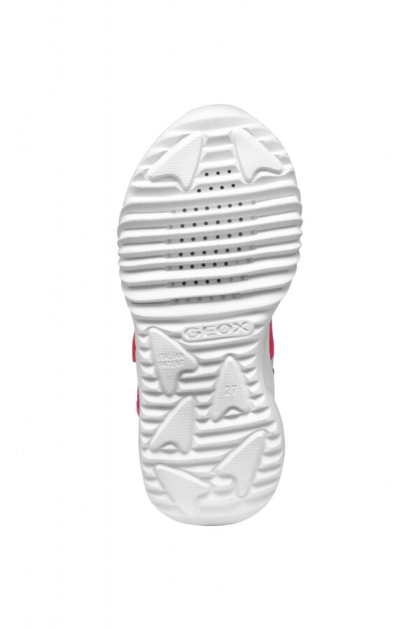 Pantofi copii fete din material sintetic si textil Geox cu LED, personaj Peach, Roz – J55E9C_02ABC_C8002