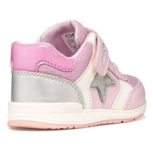 Pantofi copii fete din material textil Geox, Roz – B560LA-0BCEW-C0514